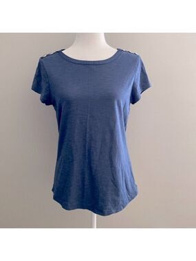 White House black market blue dressy Tshirt
